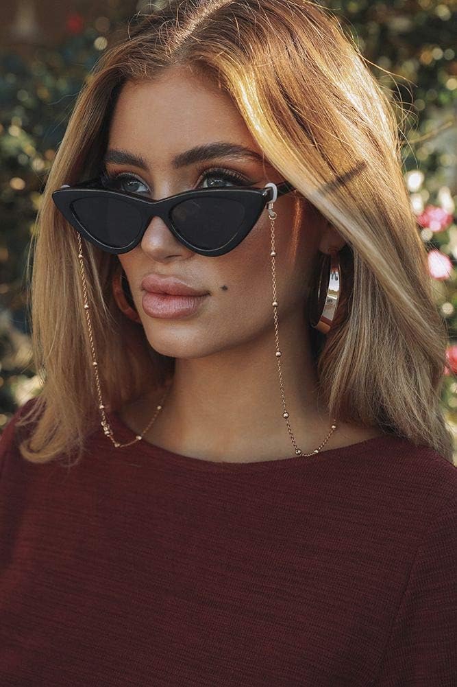 AllenCOCO Glasses Chain, Eyeglass Strap For Women Sunglasses - 14K Gold Eyeglasses Chain, Eye Glasses Holders Around Neck - Image 4